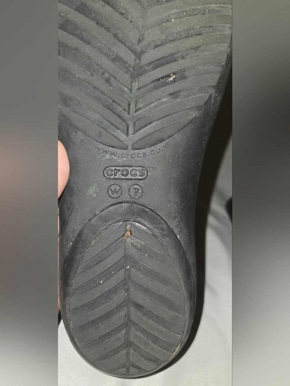 Crocs Sexi Serena Thong Sandals in Black Sz 7 - Picture 6 of 10
